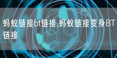 蚂蚁链接bt链接,蚂蚁链接变身BT链接