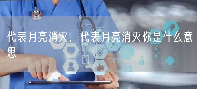 代表月亮消灭,代表月亮消灭你是什么意思