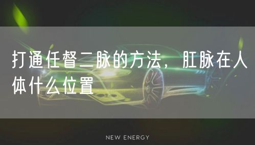 打通任督二脉的方法,肛脉在人体什么位置