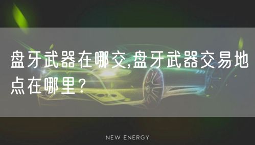 盘牙武器在哪交,盘牙武器交易地点在哪里？