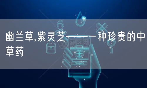 幽兰草,紫灵芝——一种珍贵的中草药