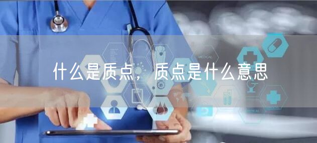 什么是质点,质点是什么意思