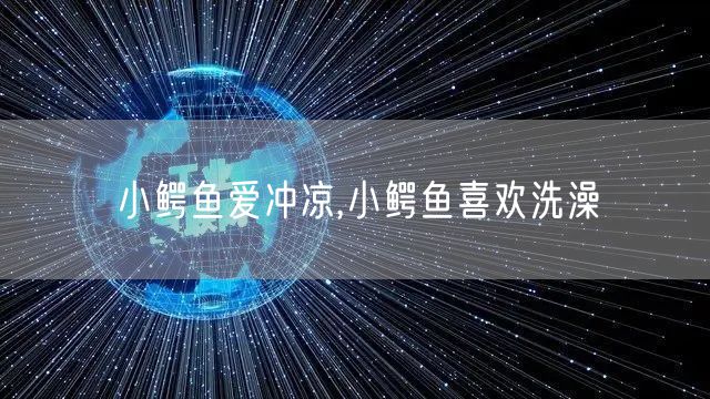 小鳄鱼爱冲凉,小鳄鱼喜欢洗澡