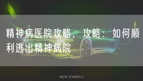 精神病医院攻略，攻略：如何顺利逃出精神病院