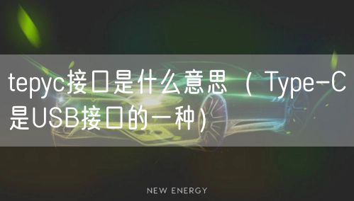 tepyc接口是什么意思( Type-C是USB接口的一种)