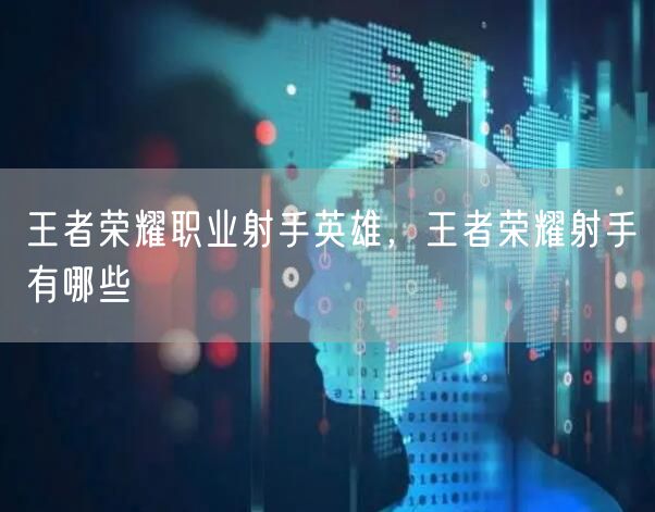 王者荣耀职业射手英雄，王者荣耀射手有哪些