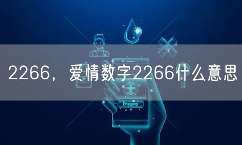 2266,爱情数字2266什么意思