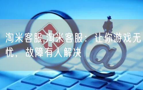 淘米客服,淘米客服：让你游戏无忧，故障有人解决