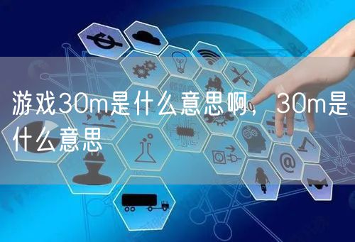 游戏30m是什么意思啊，30m是什么意思