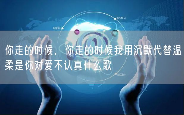 你走的时候,你走的时候我用沉默代替温柔是你对爱不认真什么歌