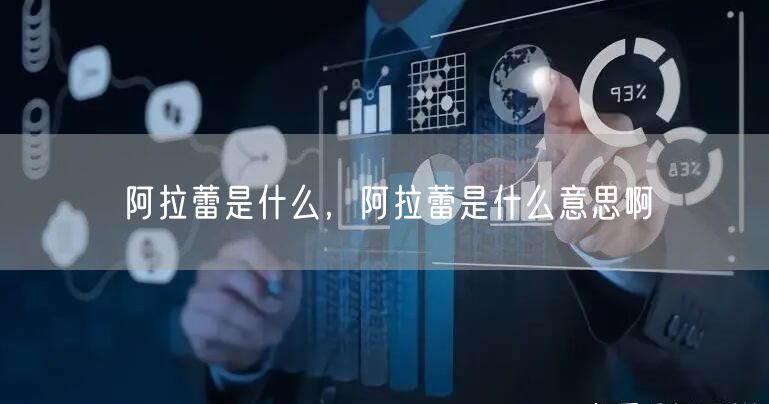 阿拉蕾是什么,阿拉蕾是什么意思啊