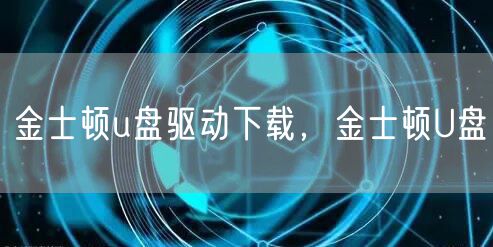 金士顿u盘驱动下载，金士顿U盘
