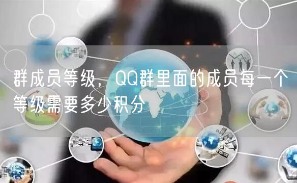 群成员等级,QQ群里面的成员每一个等级需要多少积分