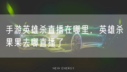 手游英雄杀直播在哪里，英雄杀果果去哪直播了
