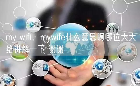 my wifi,mywife什么意思啊哪位大大给讲解一下 谢谢