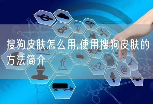 搜狗皮肤怎么用,使用搜狗皮肤的方法简介