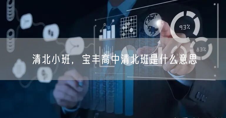 清北小班,宝丰高中清北班是什么意思