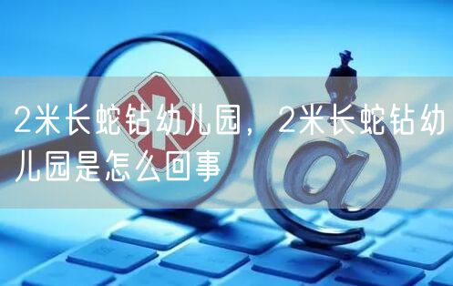 2米长蛇钻幼儿园,2米长蛇钻幼儿园是怎么回事