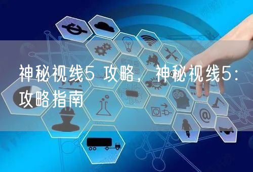 神秘视线5 攻略，神秘视线5：攻略指南