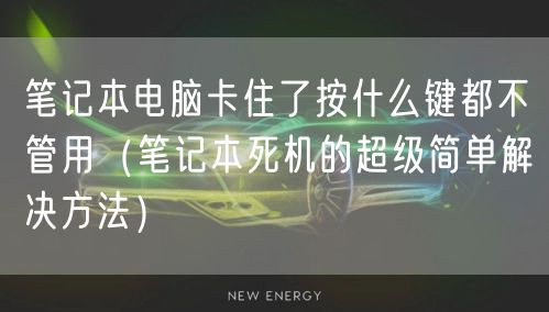 笔记本电脑卡住了按什么键都不管用（笔记本死机的超级简单解决方法）