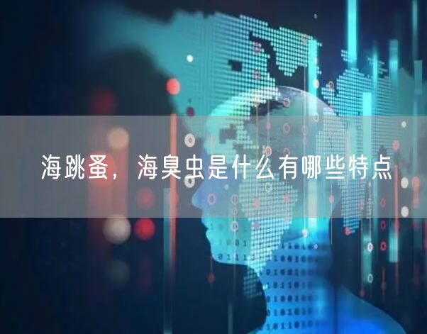 海跳蚤,海臭虫是什么有哪些特点