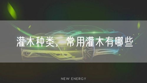 灌木种类,常用灌木有哪些