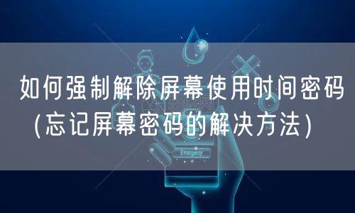 如何强制解除屏幕使用时间密码（忘记屏幕密码的解决方法）