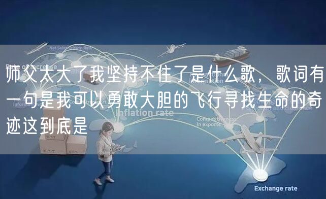 师父太大了我坚持不住了是什么歌，歌词有一句是我可以勇敢大胆的飞行寻找生命的奇迹这到底是