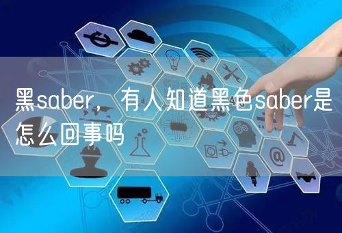 黑saber，有人知道黑色saber是怎么回事吗