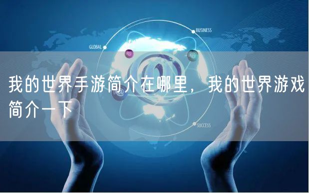 我的世界手游简介在哪里,我的世界游戏简介一下