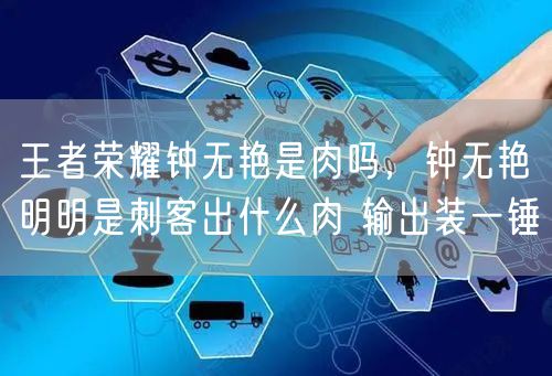 王者荣耀钟无艳是肉吗，钟无艳明明是刺客出什么肉 输出装一锤