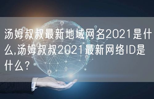 汤姆叔叔最新地域网名2021是什么,汤姆叔叔2021最新网络ID是什么？