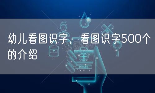 幼儿看图识字，看图识字500个的介绍