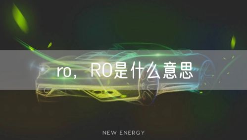 ro,RO是什么意思