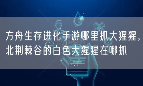 方舟生存进化手游哪里抓大猩猩，北荆棘谷的白色大猩猩在哪抓