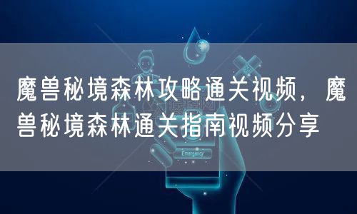 魔兽秘境森林攻略通关视频，魔兽秘境森林通关指南视频分享