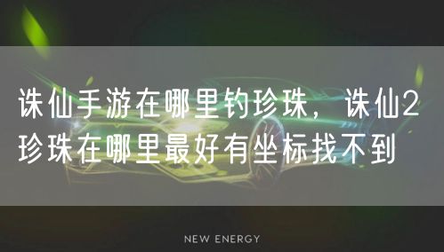 诛仙手游在哪里钓珍珠，诛仙2 珍珠在哪里最好有坐标找不到