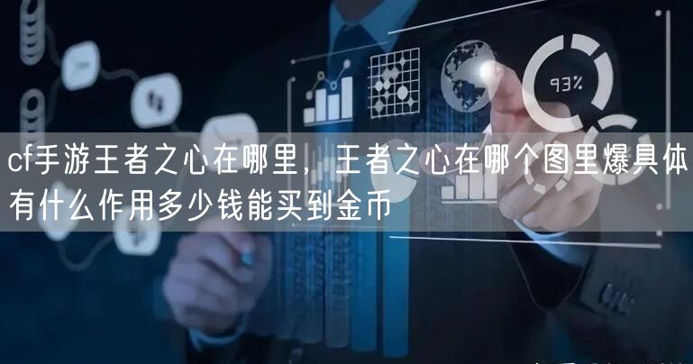 cf手游王者之心在哪里,王者之心在哪个图里爆具体有什么作用多少钱能买到金币