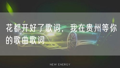 花都开好了歌词，我在贵州等你的歌曲歌词