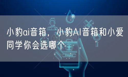 小豹ai音箱，小豹AI音箱和小爱同学你会选哪个