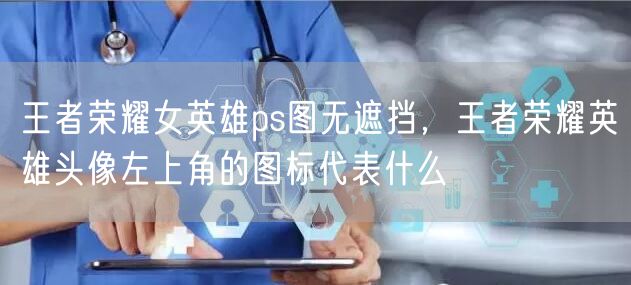 王者荣耀女英雄ps图无遮挡，王者荣耀英雄头像左上角的图标代表什么