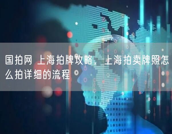 国拍网 上海拍牌攻略，上海拍卖牌照怎么拍详细的流程