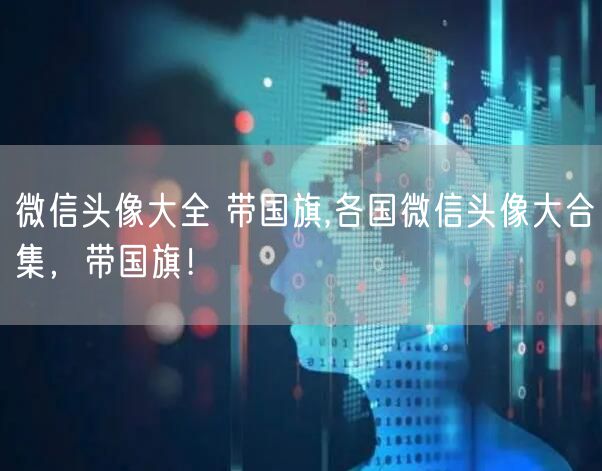 微信头像大全 带国旗,各国微信头像大合集，带国旗！