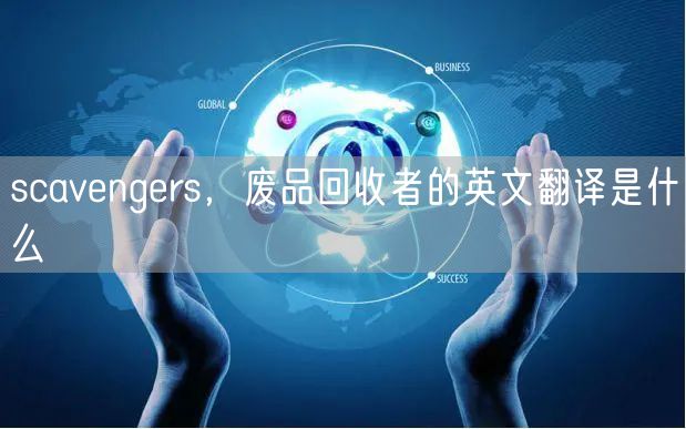 scavengers，废品回收者的英文翻译是什么