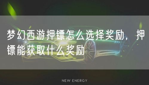 梦幻西游押镖怎么选择奖励,押镖能获取什么奖励
