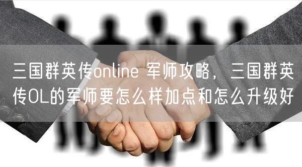 三国群英传online 军师攻略,三国群英传OL的军师要怎么样加点和怎么升级好