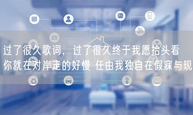 过了很久歌词，过了很久终于我愿抬头看 你就在对岸走的好慢 任由我独自在假寐与现