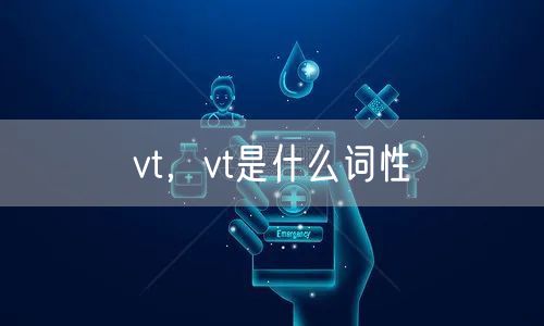vt，vt是什么词性