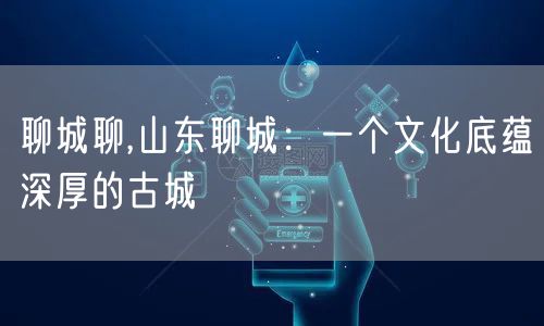 聊城聊,山东聊城：一个文化底蕴深厚的古城