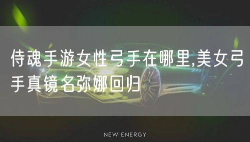 侍魂手游女性弓手在哪里,美女弓手真镜名弥娜回归